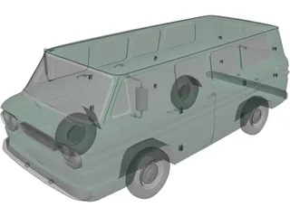 Chevrolet Corvair Greenbrier (1961) 3D Model preview