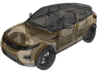 Range Rover Evoque 3D Model preview