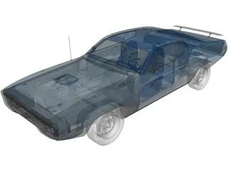 Plymouth GTX (1967) 3D Model preview