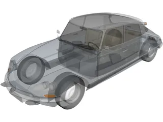 Citroen DS (1967) 3D Model preview