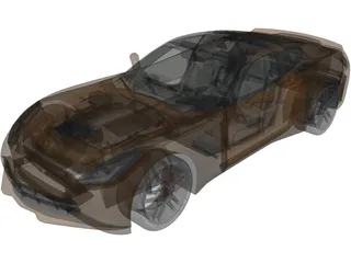 Chevorlet Corvette C7 Stingray V8 (2015) 3D Model preview