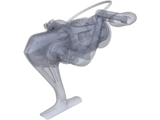 Fishing Reel 3D Model preview