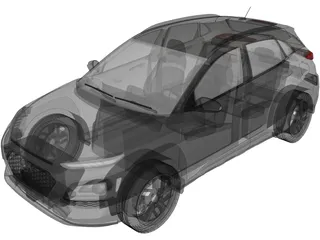 Hyundai Kona (2018) 3D Model preview