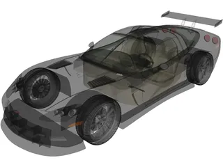 Chevrolet Corvette C6 [Tuned] 3D Model preview