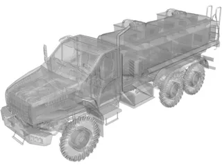 Ural Next Fuel Truck 3D Model preview