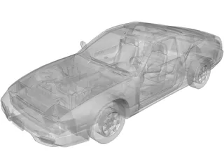 Nissan 240SX SE Fastback S13 (1991) 3D Model preview