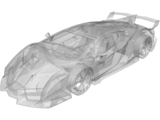 Lamborghini Veneno 3D Model preview