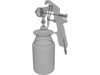 Spray Gun 3D Model preview