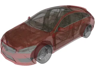 Mercedes-Benz CLA-Class Shooting Brake (2017) 3D Model preview