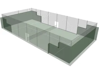 Paddle Court 3D Model preview