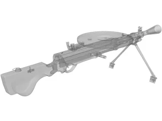 DP-28 3D Model preview