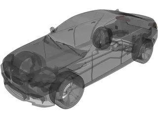 BMW M5 F10 3D Model preview