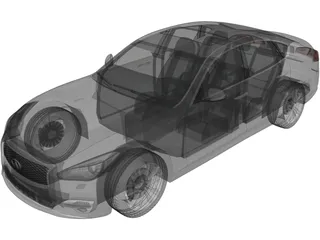 Infiniti Q70 (2015) 3D Model preview