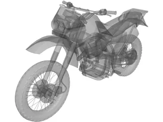 Kawasaki KLR650 3D Model preview