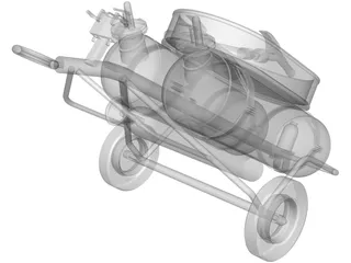 Silvani-Kidde TA100-100 Fire Extinguisher 3D Model preview