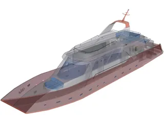 Boat 3D Model preview