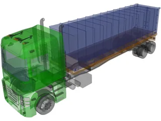 Truck 3D Model preview