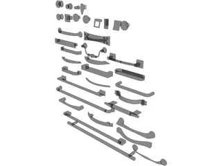 Handle Collection 3D Model preview