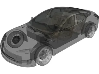 Tesla Model S 3D Model preview