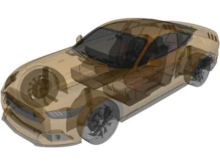 Ford Mustang GT 3D Model preview