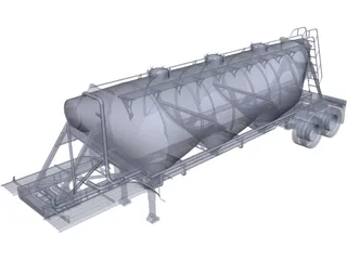Tolva Americana 28 m3 3D Model preview