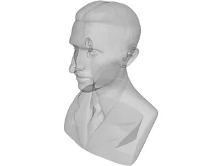 Nikola Tesla Bust 3D Model preview
