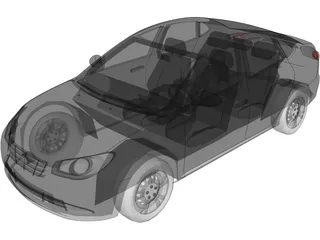 Hyundai Accent (2011) 3D Model preview