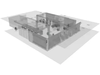 Bank 3D Model preview