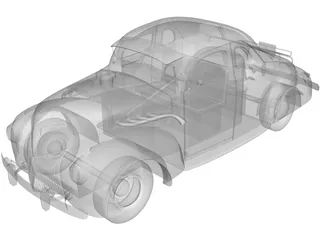 Ford Coupe (1939) 3D Model preview