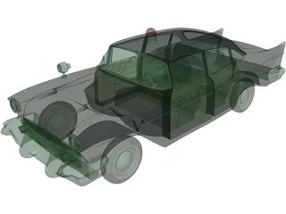 Chevrolet Bel Air Police (1952) 3D Model preview