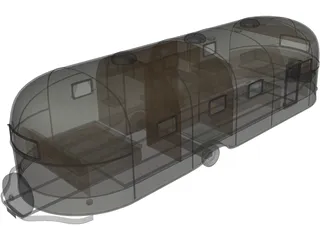 Airstream Trailer (1950) 3D Model preview