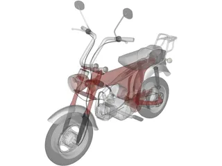 Honda CT70 (1969) 3D Model preview