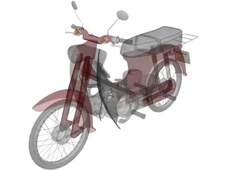 Moped 3D Model preview
