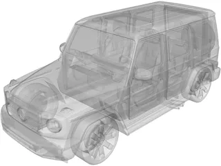 Mercedes-Benz G-Class (2019) 3D Model preview