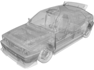 Lancia Delta HF Integrale Evoluzione 3D Model preview