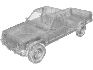 Jeep Comanche (1988) 3D Model preview