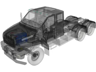 Ural Next Neo 6x4 Truck 3D Model preview