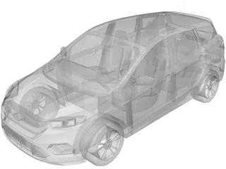 Ford Kuga (2016) 3D Model preview