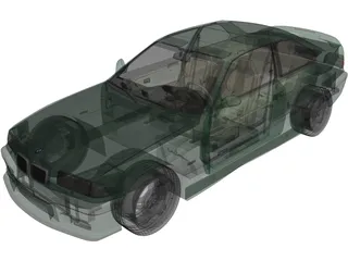 BMW M3 E36 (1997) 3D Model preview