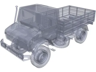 Mercedes-Benz Unimog 1300L 3D Model preview