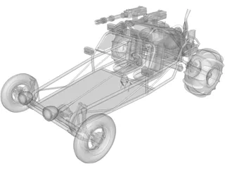 Sand Rail 3D Model preview