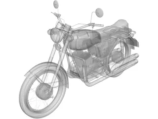 Jawa 350-634 (1978) 3D Model preview