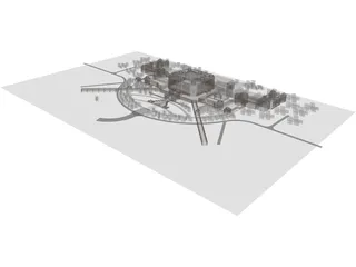 Abu Dhabi Emirates Palace 3D Model preview