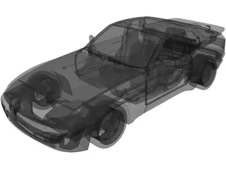 Porsche 944 Turbo (1985) 3D Model preview