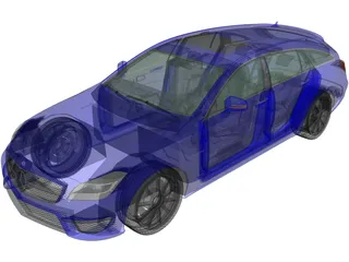 Mercedes-Benz CLS 63 AMG Wagon (2018) 3D Model preview
