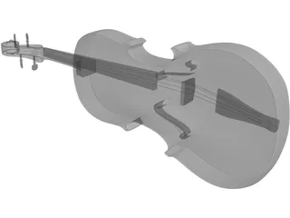 Violin Traditional 3D Model preview