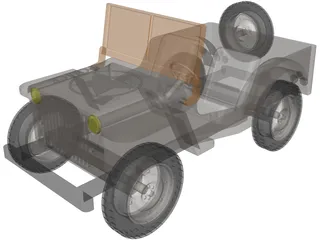 Jeep Wrangler 3D Model preview