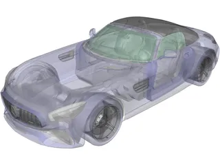Mercedes-Benz GT-C Roadster 3D Model preview