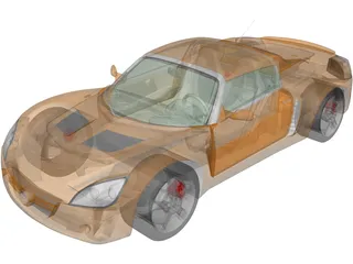 Opel Speedster Turbo (2004) 3D Model preview