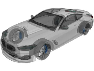 BMW 850i Coupe (2019) 3D Model preview